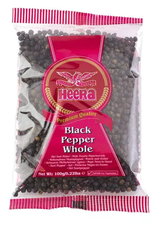 Heera Black Pepper Whole 